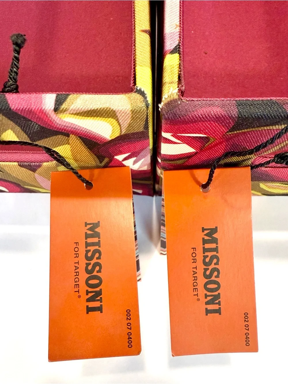 NWT Missoni for Target from 2011 Set of 2 Media Storage Boxes 11
